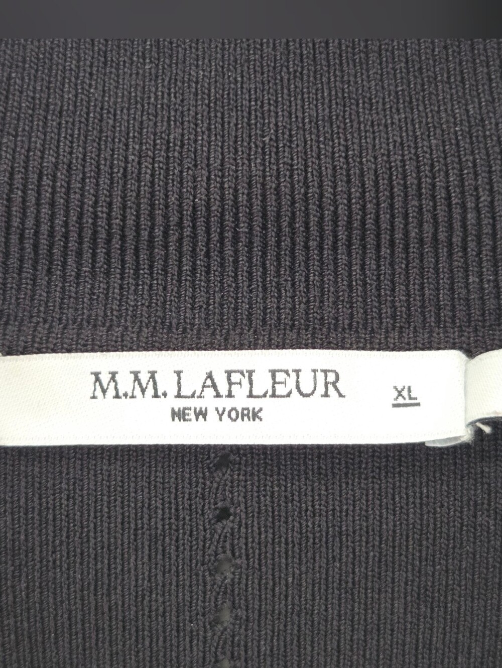 MM Lafleur Merritt Wrap Jardigan Black XL - Picture 6 of 10